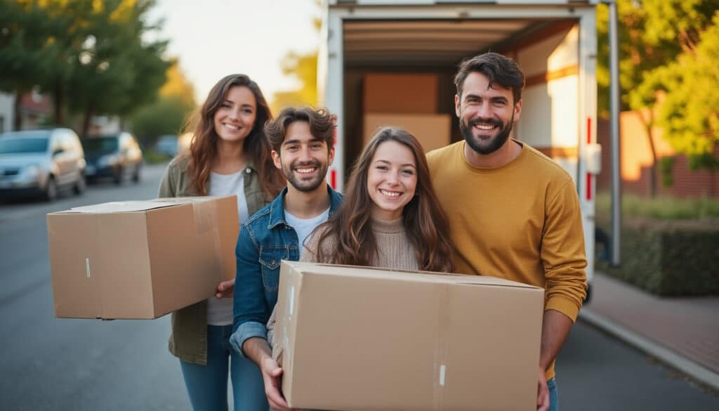 Cousins de déménagement en groupe : optimiser son budget et ses trajets