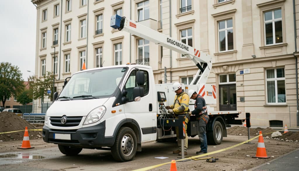 Location d’un camion nacelle : tarifs, choix et délais